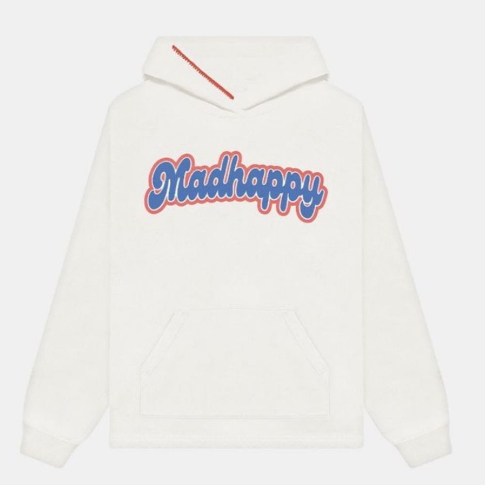 Madhappy Women's Cream and Blue Sweatshirt